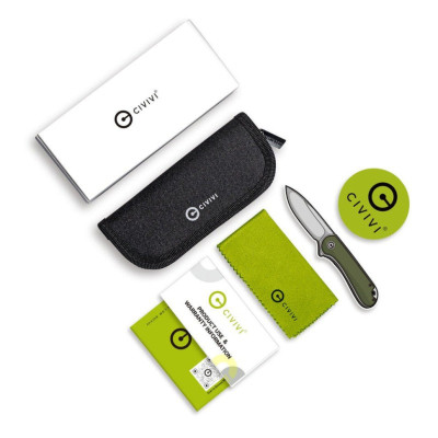 Ніж Civivi Praxis, Damascus, чорний алюміній (C18026E-DS1)