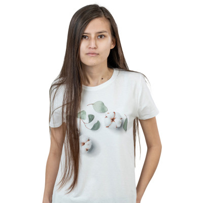 Футболка Sol&#039;s Pioneer Women Cotton Flowers білий M (03579102/115M)