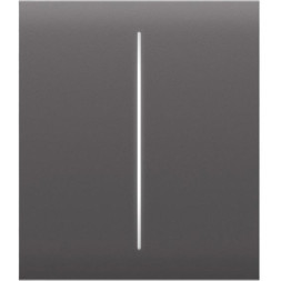 Розумний вимикач Ajax CenterButton 2-gang/grey