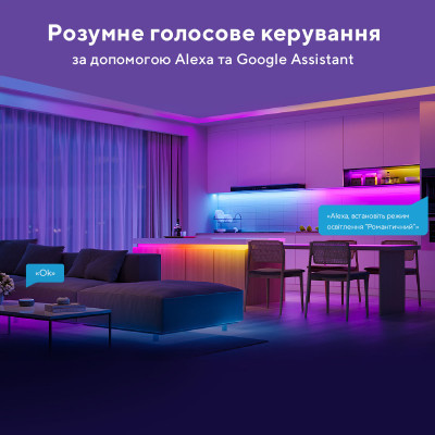 Світлодіодна стрічка Govee RGBIC Basic Wi-Fi + Bluetooth LED Strip Light 10м Білий (H618C3D1)
