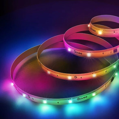 Світлодіодна стрічка Govee RGBIC Basic Wi-Fi + Bluetooth LED Strip Light 10м Білий (H618C3D1)