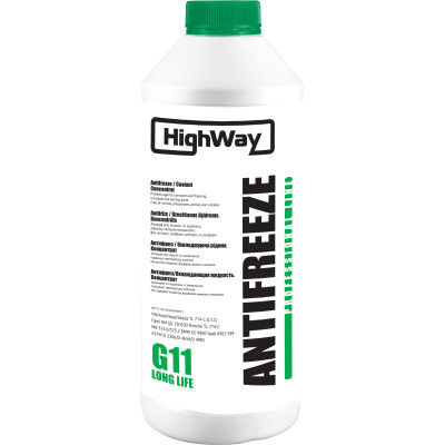 Антифриз HighWay концентрат зелений 1,5л (10024)