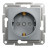 Розетка Schneider Electric ASFORA со штор. сталь (EPH2900262)