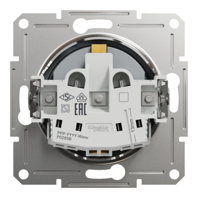 Розетка Schneider Electric ASFORA со штор. сталь (EPH2900262)