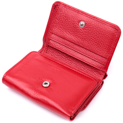 Гаманець ST Leather З натуральної шкіри Червоний (19478)
