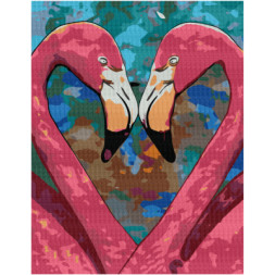 Картина по номерам Rosa Star Romantic Flamingo 35 х 45 см (4823098524373)