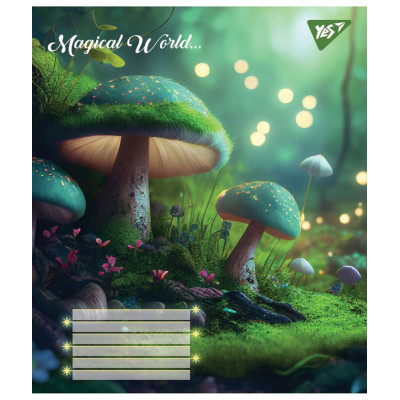 Зошит Yes А5 Magical world 12 аркушів, лінія (766291)
