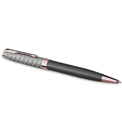 Ручка кулькова Parker SONNET 17 Metal &amp; Grey Lacquer PGT BP (68 232)