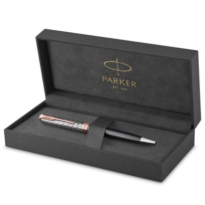 Ручка кулькова Parker SONNET 17 Metal &amp; Grey Lacquer PGT BP (68 232)