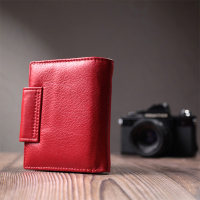 Гаманець ST Leather З натуральної шкіри Червоний (22704)