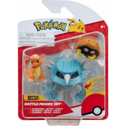 Фігурка Pokemon набір W17 - Кабуто, Чармандер, Метанг (PKW3052)
