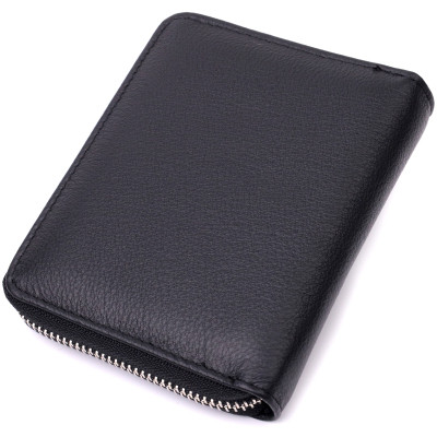 Гаманець ST Leather З натуральної шкіри Чорний (19488)