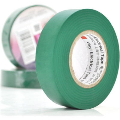 Ізоляційна стрічка 3M 0.13мм x 18мм x 10м Green, от -10°С до +80°С (3M/0,13/18/10-GN)