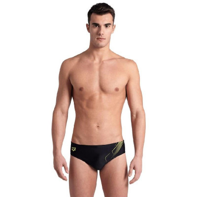 Плавки Arena Dive Swim Brief 007213-550 чорний, жовтий 80 (3468337174738)
