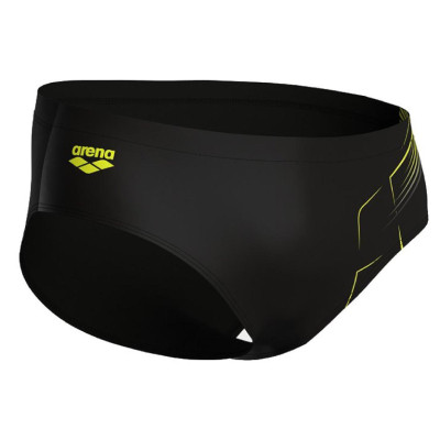 Плавки Arena Dive Swim Brief 007213-550 чорний, жовтий 80 (3468337174738)