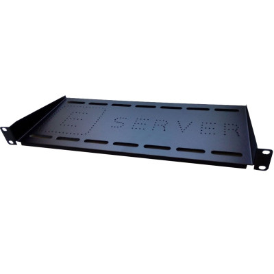 Полка 19&quot; Eserver 1U глуб. 300мм, цвет черный (PK-1U-300-B)