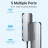 Концентратор Vention USB3.1 Type-C --&gt; HDMI/USB 3.0x3/PD 100W Hub 5-in-1 (TODHB)