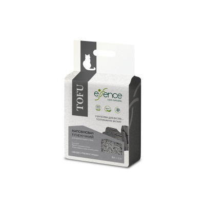 Наповнювач для туалету Essence Tofu з вугіллям 1-4 мм 6 л (4820261920048)