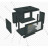 Шафа настінна GEAR 9U 19&quot; 600x450x500 мм, + полка 19&quot;, black (GWMSN-9U-600-450)