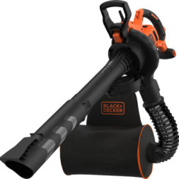 Пилосос садовий Black&amp;Decker 3 кВт, 230-404 км/год, тризбірник 72 л (BEBLV300)