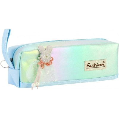 Пенал Cool For School 1 відділення з аплікацією Блакитний (CF6891-blue)