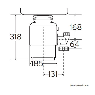 Подрібнювач харчових відходів In-Sink-Erator Model 66