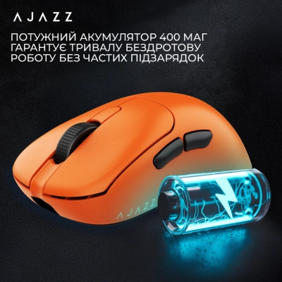 Мишка Ajazz AJ179APEX Wireless/Bluetooth/USB Orange (AJM179-A-O)