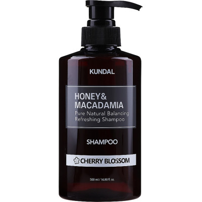 Шампунь Kundal Honey &amp; Macadamia Nature Shampoo Cherry Blossom 500 мл (8809568740449)