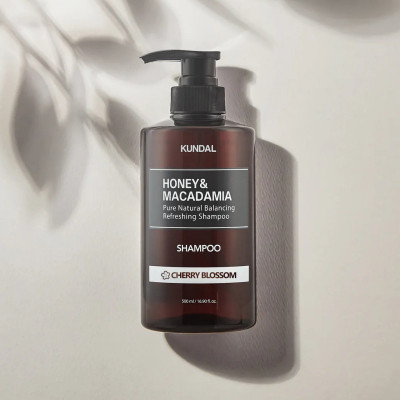 Шампунь Kundal Honey &amp; Macadamia Nature Shampoo Cherry Blossom 500 мл (8809568740449)