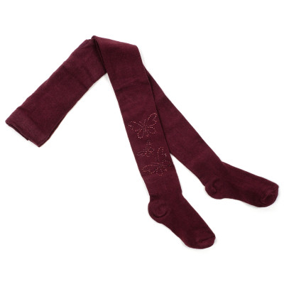 Колготки дитячі BNM з метеликами зі страз (M0C0302-1038-5G-red)
