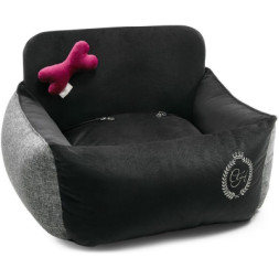Автомобільне крісло для тварин Chloe's Home Paris M/L 65х45 см чорне (CLH1004)
