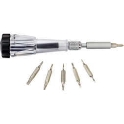 Набір викруток Black&amp;Decker з бітами PH000/SL1.5,PH00/SL2.0,PH0/SL2.5,T7,T15,T6, 7шт, АВС пластик (A7197)