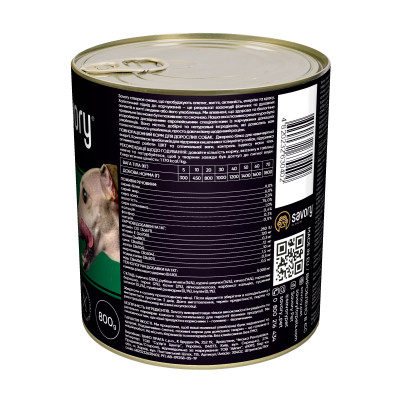 Консерви для собак Savory Dog Gourmand 4 види м&#039;яса 800 г (4820232630402)