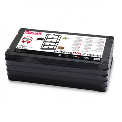 Стелаж Toomax 5 полиць cm. 100x40x180h black (5142)