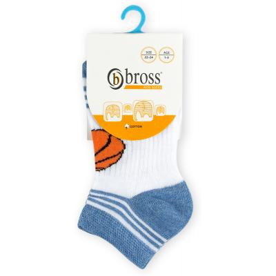 Шкарпетки дитячі Bross з м&#039;ячем 1-3 білі (10684-1-3B-white)