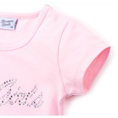 Футболка дитяча Breeze з мереживом (9001-110G-pink)