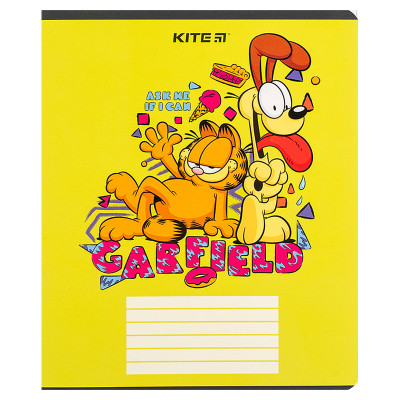 Зошит Kite Garfield, 18 аркушів, клітинка (GF24-236)