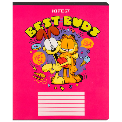 Зошит Kite Garfield, 18 аркушів, клітинка (GF24-236)