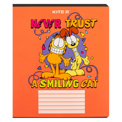 Зошит Kite Garfield, 18 аркушів, клітинка (GF24-236)