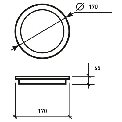 Світильник Eurolamp GL 25W 5000K (LED-NLR-25/5)