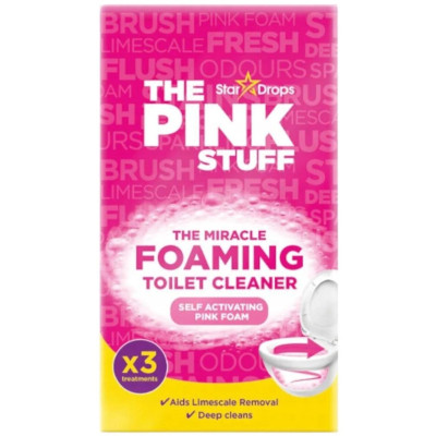 Засіб для чищення унітазу The Pink Stuff Пінний порошок 3 х 100 г (5060033821664)