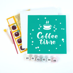 Картина по номерам Rosa Coffee Time, 20 х 20 см (4823098540700)