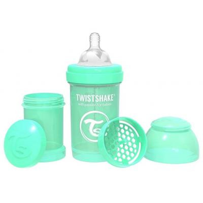 Пляшечка для годування Twistshake антиколькова 180 мл, мятна (69858)