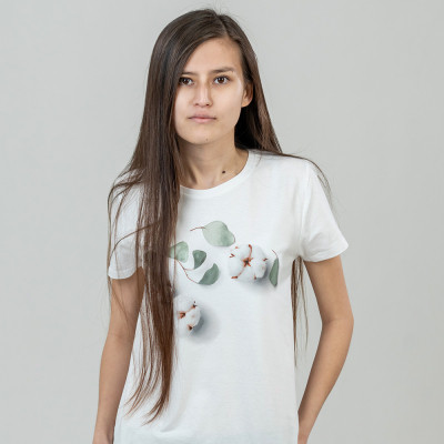 Футболка Sol&#039;s Pioneer Women Cotton Flowers білий S (03579102/115S)