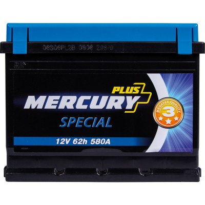 Акумулятор автомобільний MERCURY battery SPECIAL Plus 62Ah (P47289)