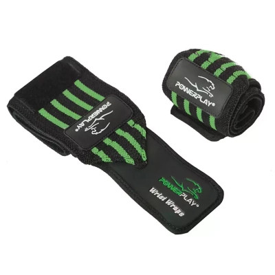 Бинт для спорту PowerPlay 3081 Чорно-Зелений (PP_3081_Black/Green)