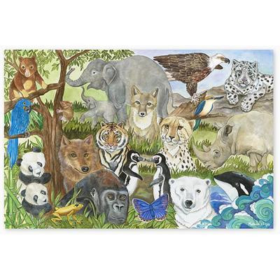 Пазл Melissa&amp;Doug Мега &quot;Вимираючі види тварин&quot;, 48 елементів (MD4437)