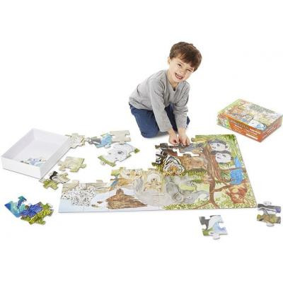 Пазл Melissa&amp;Doug Мега &quot;Вимираючі види тварин&quot;, 48 елементів (MD4437)