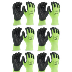 Захисні рукавиці Milwaukee Hi-Vis Cut размер L/9, 12 пар (4932492915)