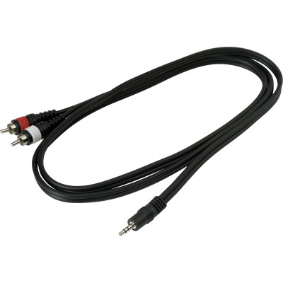 Інсертний кабель RockCable Patch Cable - 2 x RCA to TRS MiniJack (1.5m) (RCL 20902 D4)